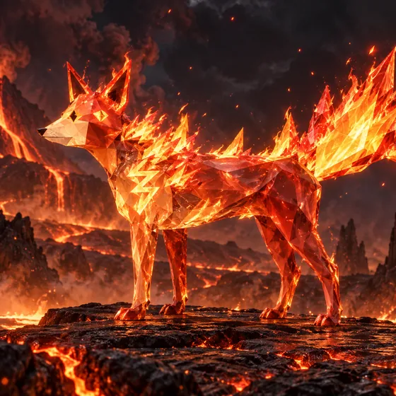 Blazehound, a hound of flame