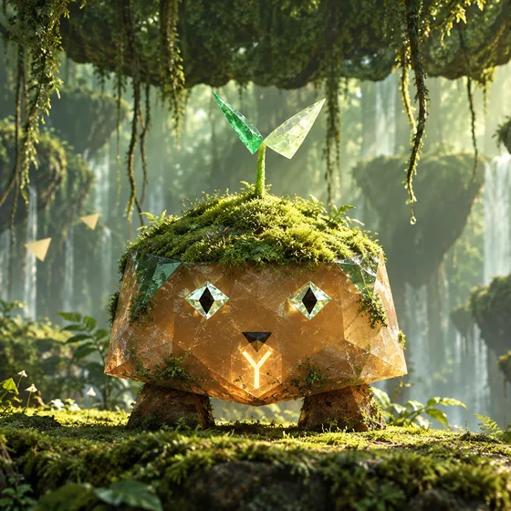 Mossling, a mossy root creature